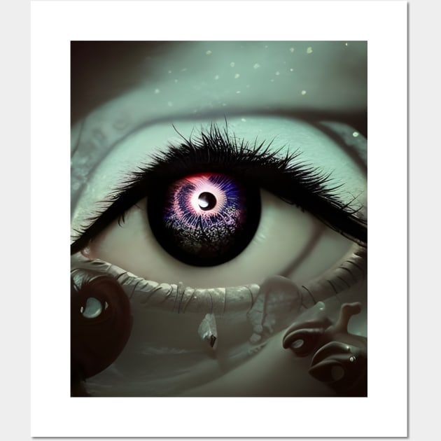 Trippy Melting Eye Wall Art by mdr design